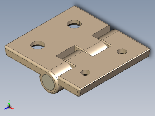 型材-KJN 20X30 CONDUCTIVE HINGE 3842544526正等轴测缩略图