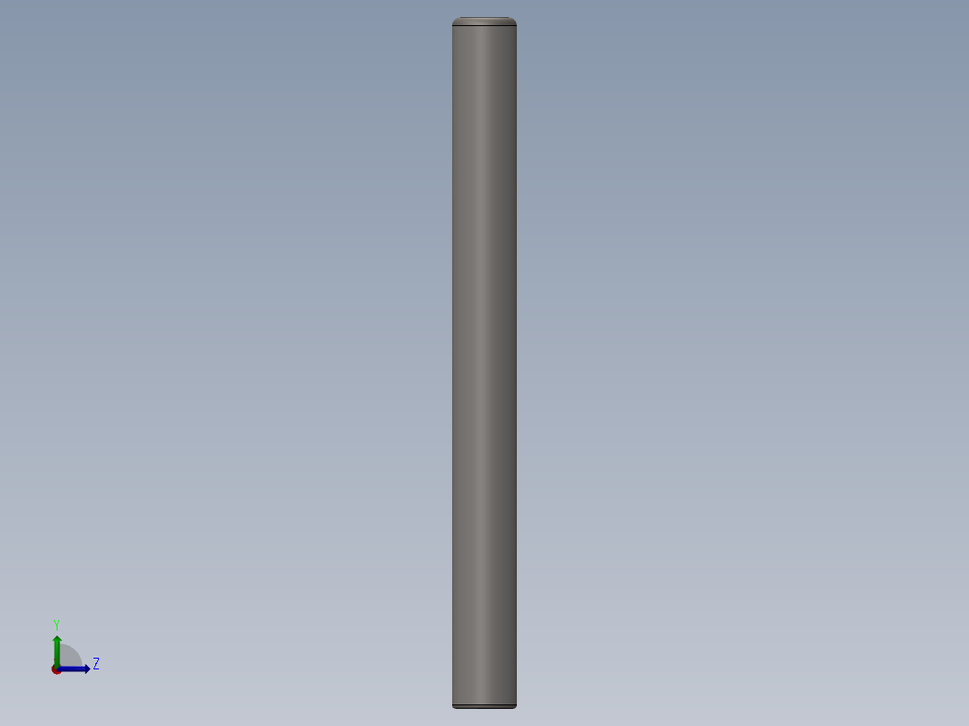 紧固件-0.5000 Alignment Dowel左视图