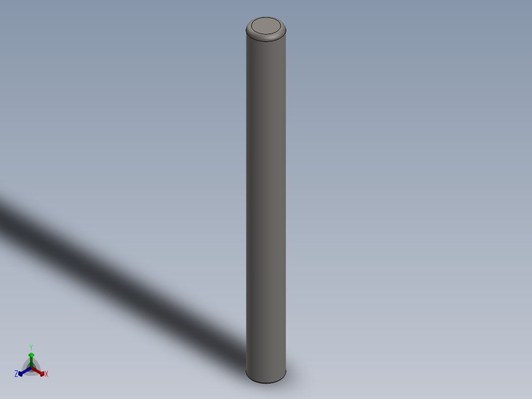 紧固件-0.5000 Alignment Dowel正等轴测图