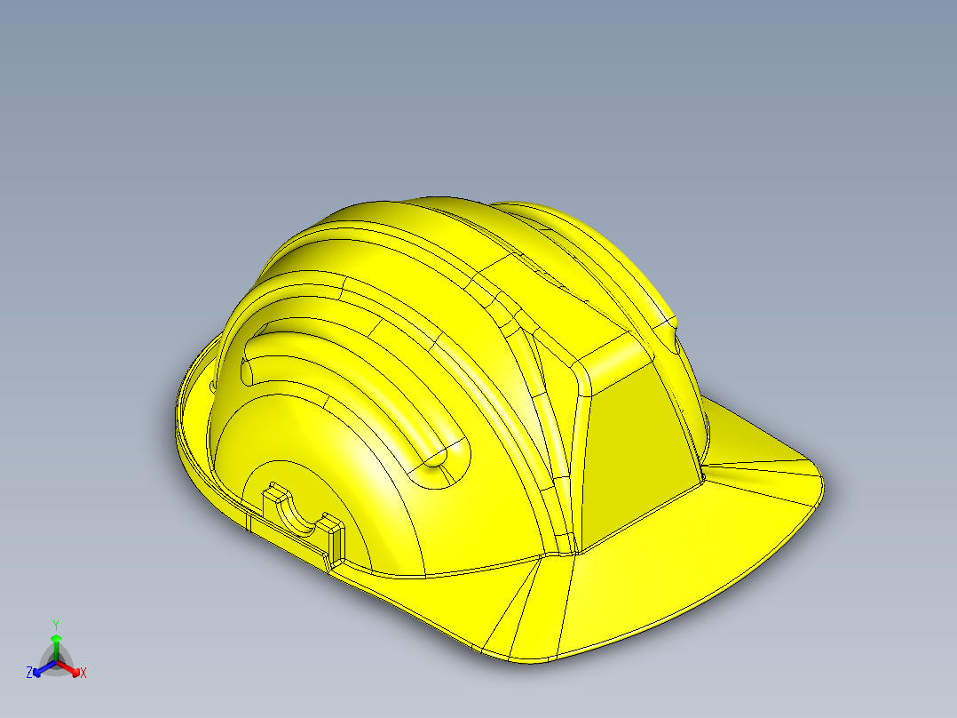 头盔正等轴测图