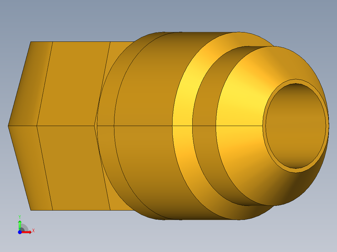 扩口式工业通用硬管接头45Deg Elbow 159F-6-4前视图