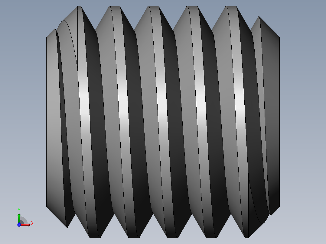 DIN 913-ISO 4026 固定螺钉-M3 L=3.SLDPRT前视图