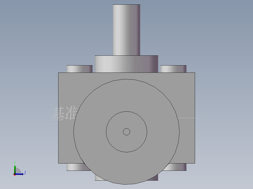 4632和5840减速电机左视图