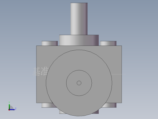 4632和5840减速电机左视缩略图