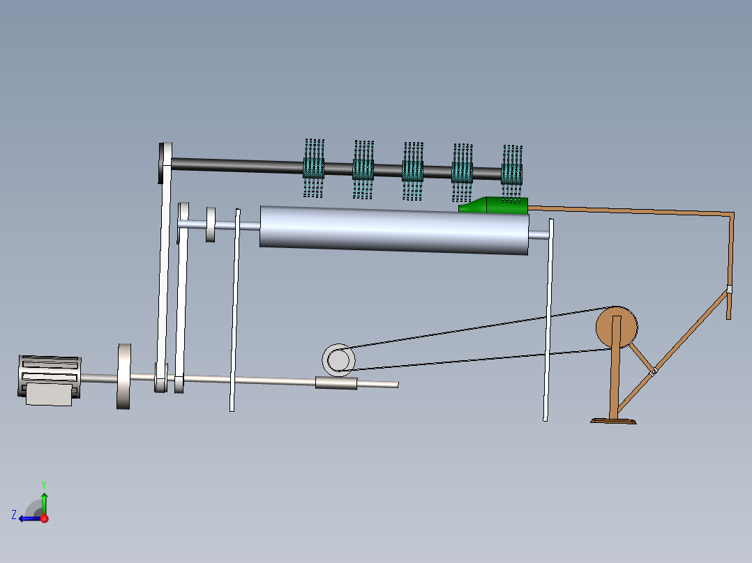 洗瓶机设计含三维-PPT-说明书右视图