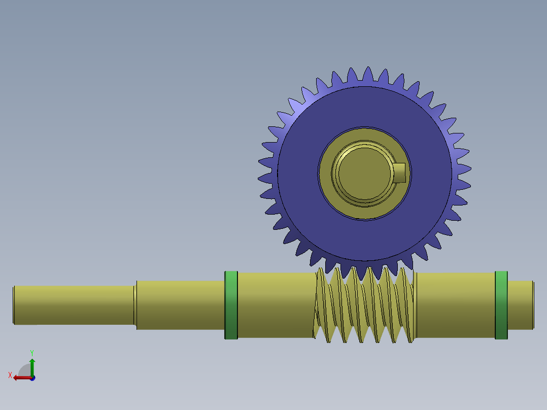 齿轮啮合 (138)后视图