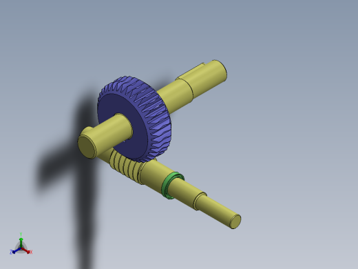 齿轮啮合 (138)正等轴测缩略图