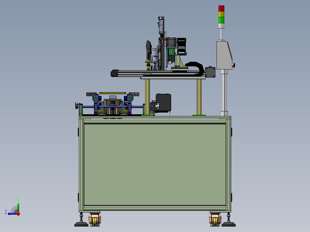 在线式三轴螺丝机sw18可编辑右视图