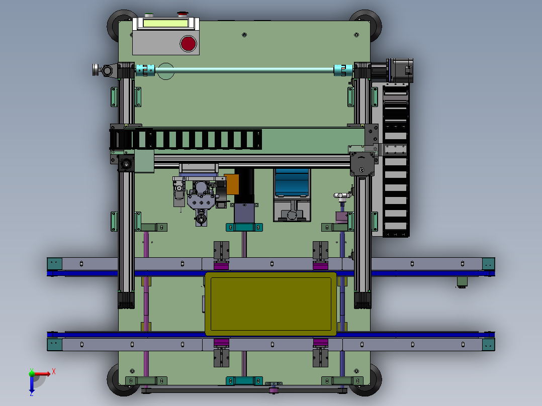 在线式三轴螺丝机sw18可编辑俯视图