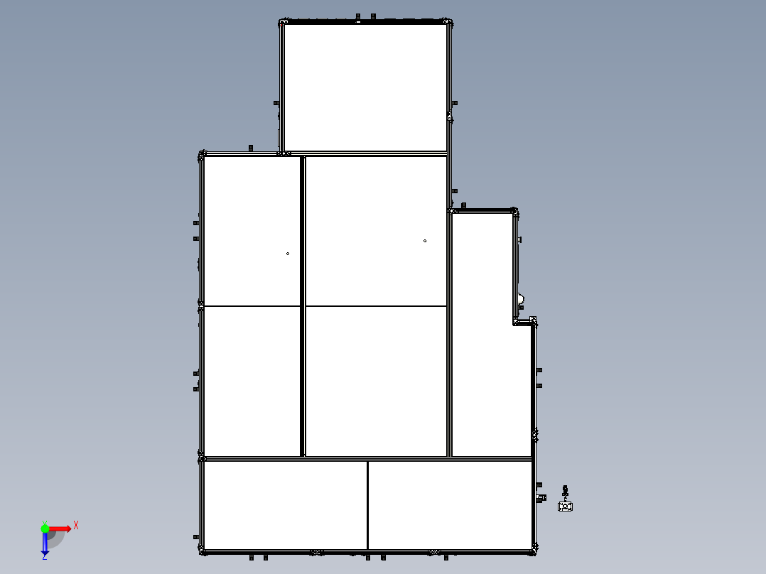 载盘试偏光片贴合机step俯视图