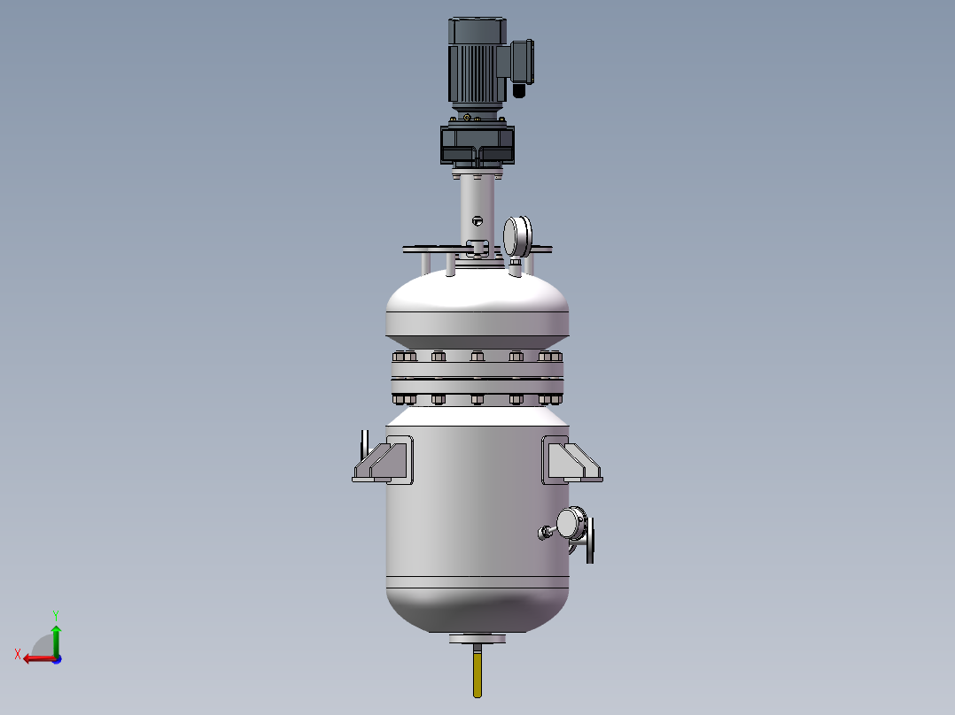 25L反应釜后视图