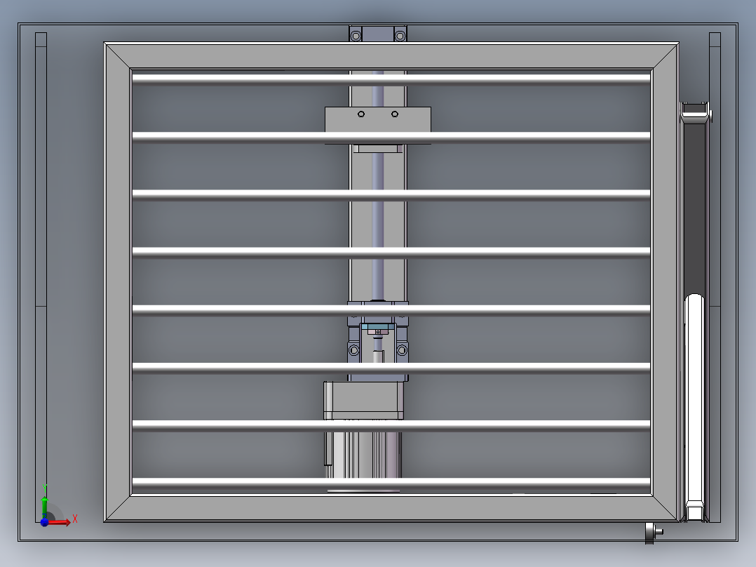 升降衣架前视图