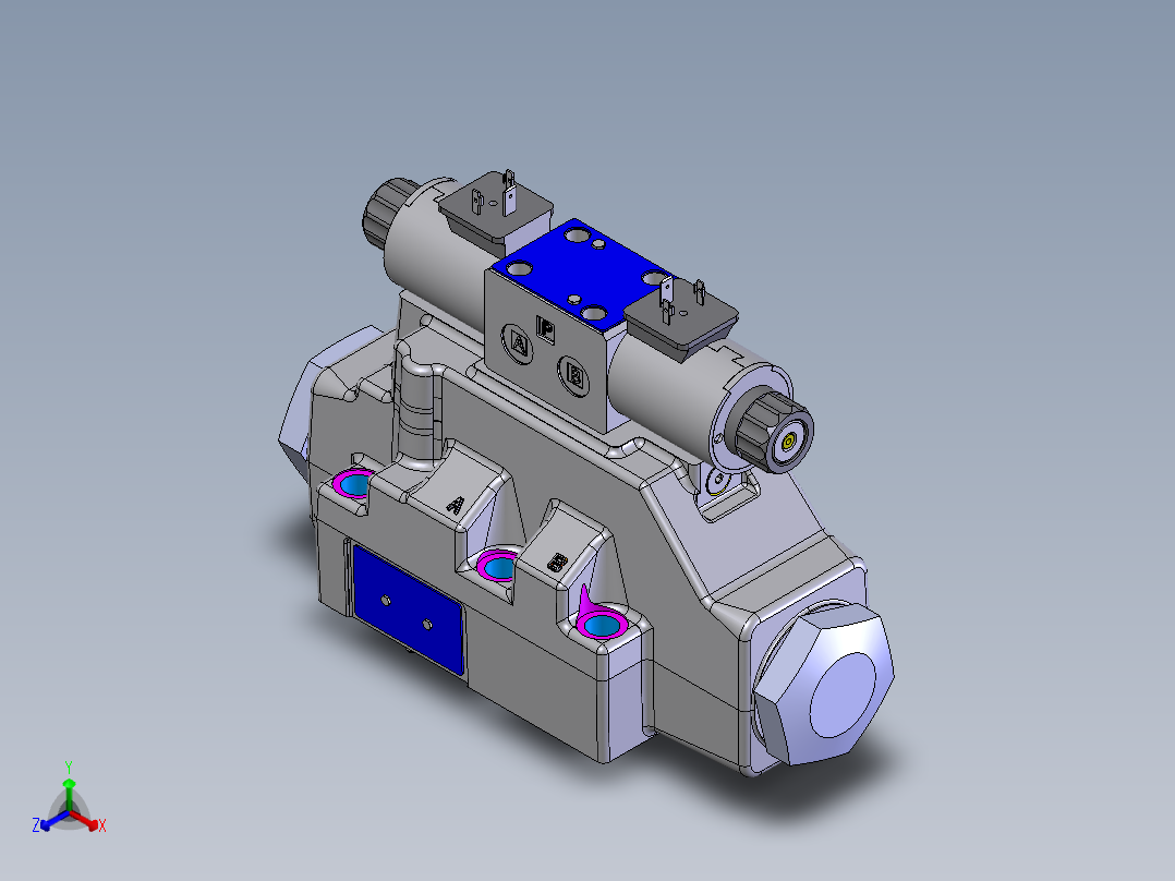 Continental Hydraulics-VSD08M_2_3_DIN正等轴测图