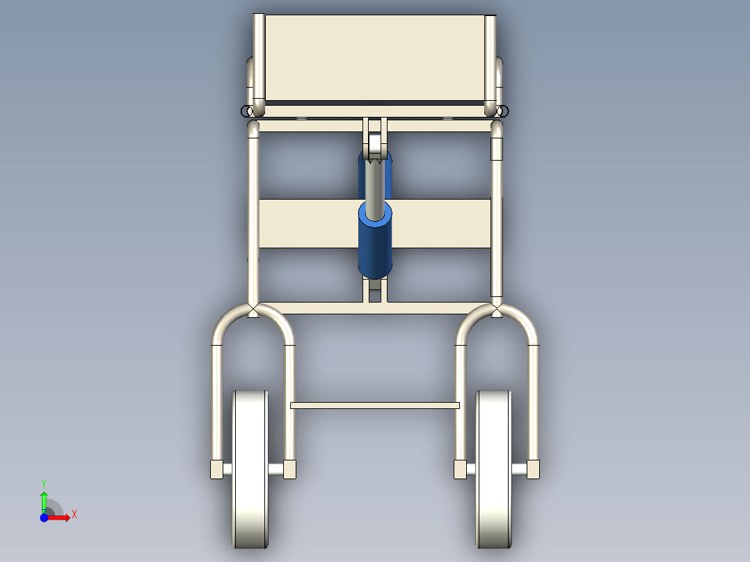 B3003401-轮椅兼担架前视图