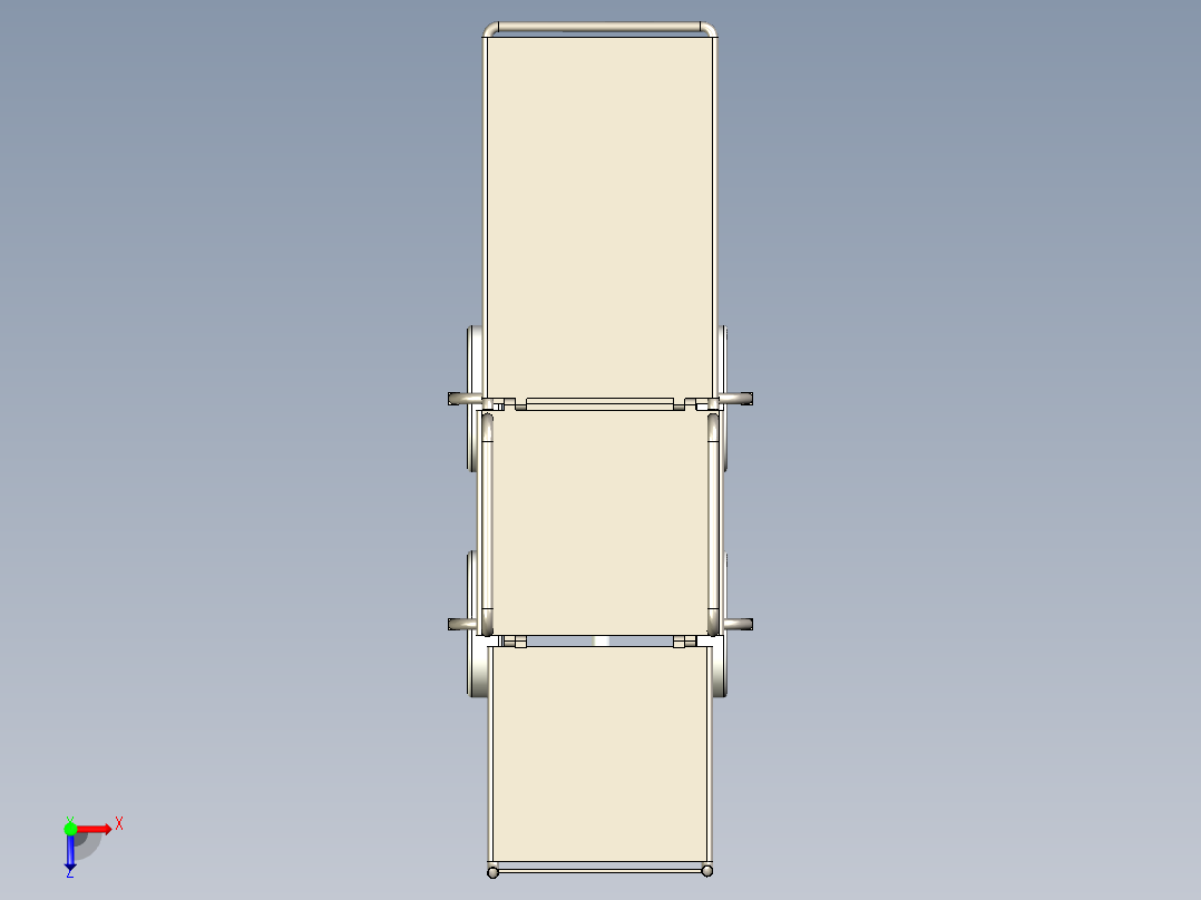 B3003401-轮椅兼担架俯视图