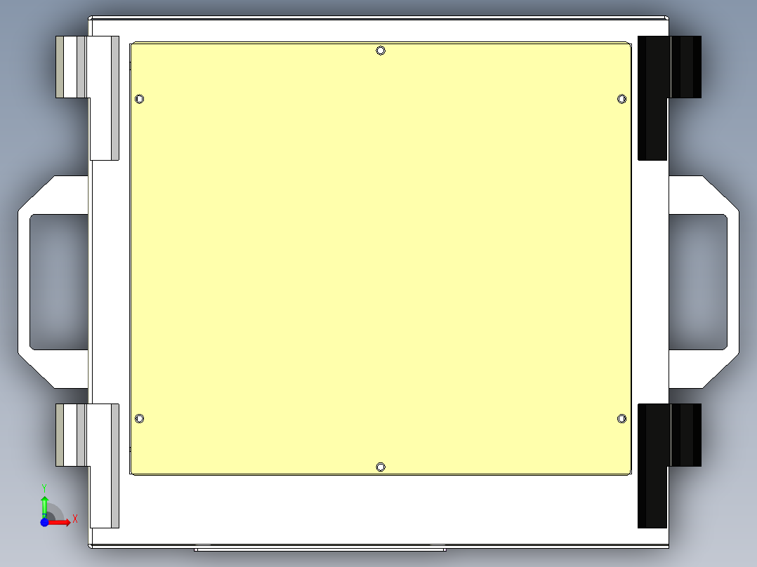 触摸屏组件前视图