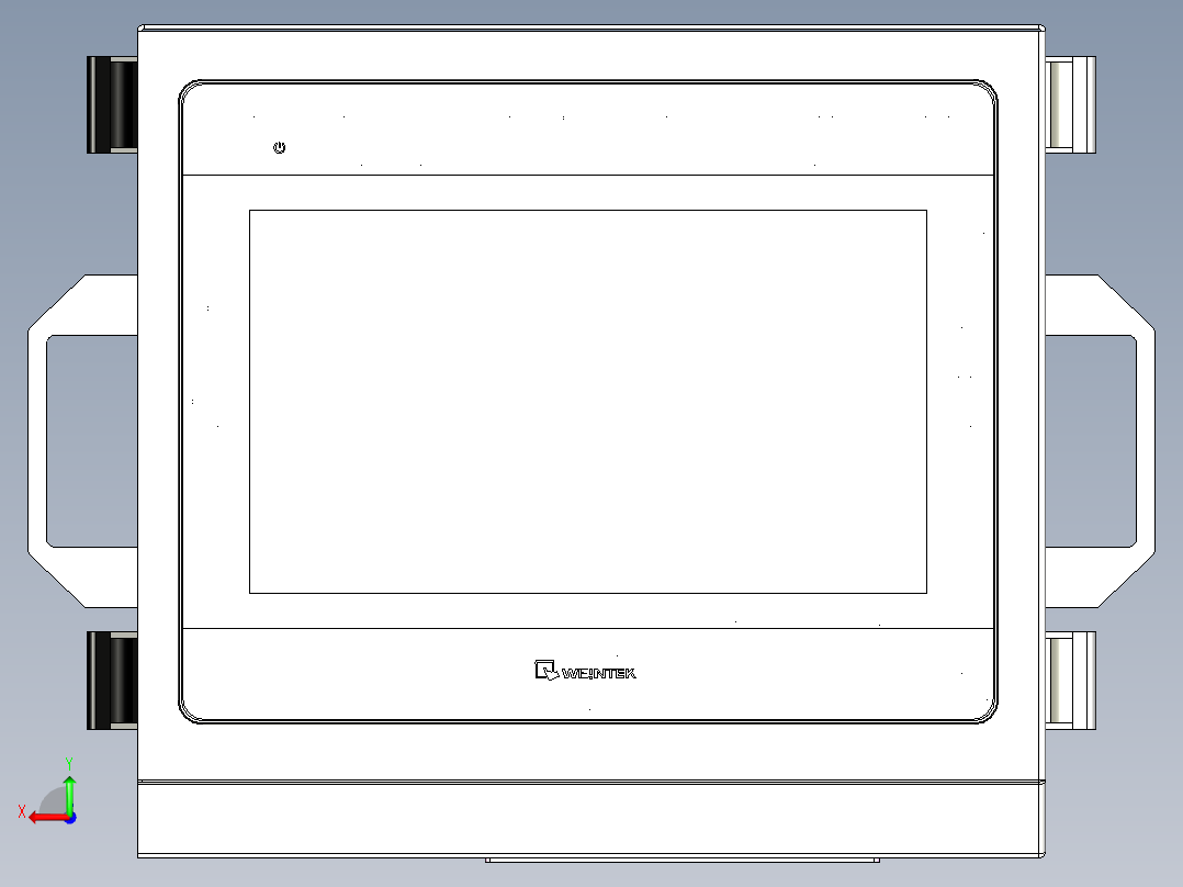 触摸屏组件后视图