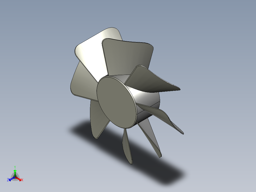螺旋桨(36)正等轴测图
