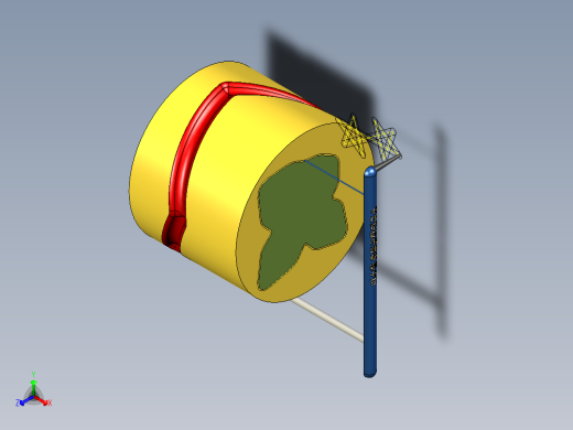 混合凸轮机构正等轴测缩略图