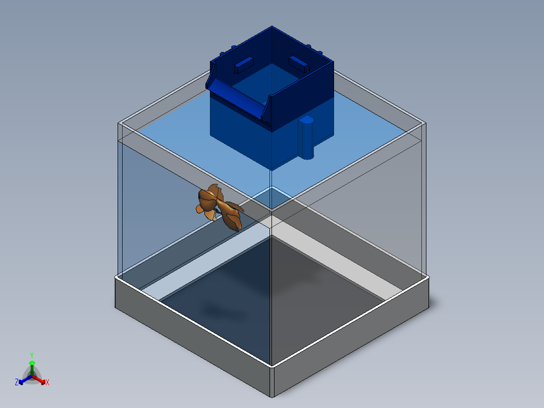 水罐正等轴测图