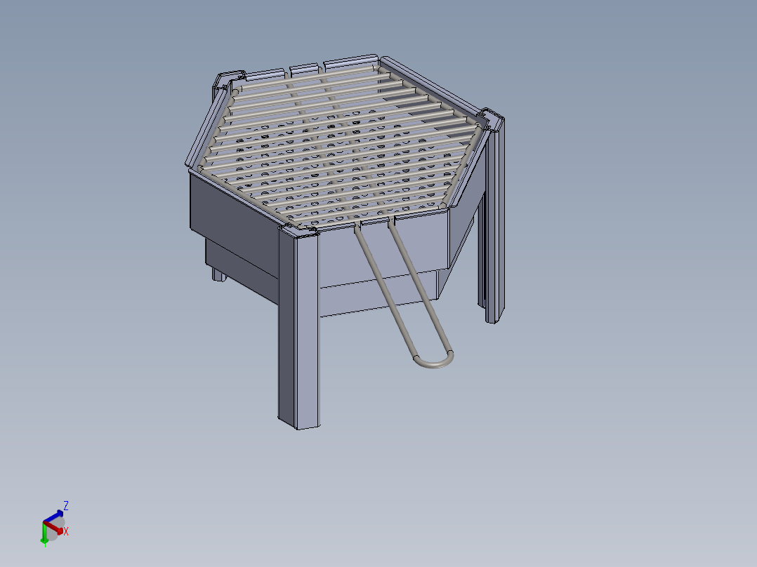 烧烤炉(9)正等轴测图