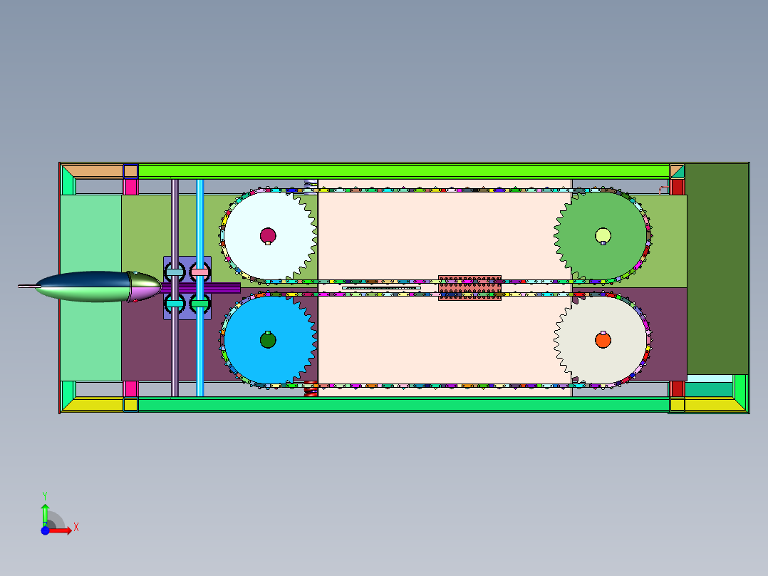 鱼类去鳞开膛一体机前视图