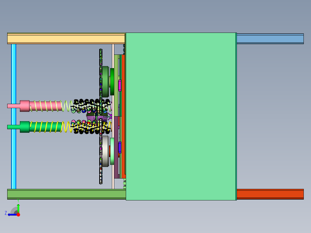 鱼类去鳞开膛一体机右视图