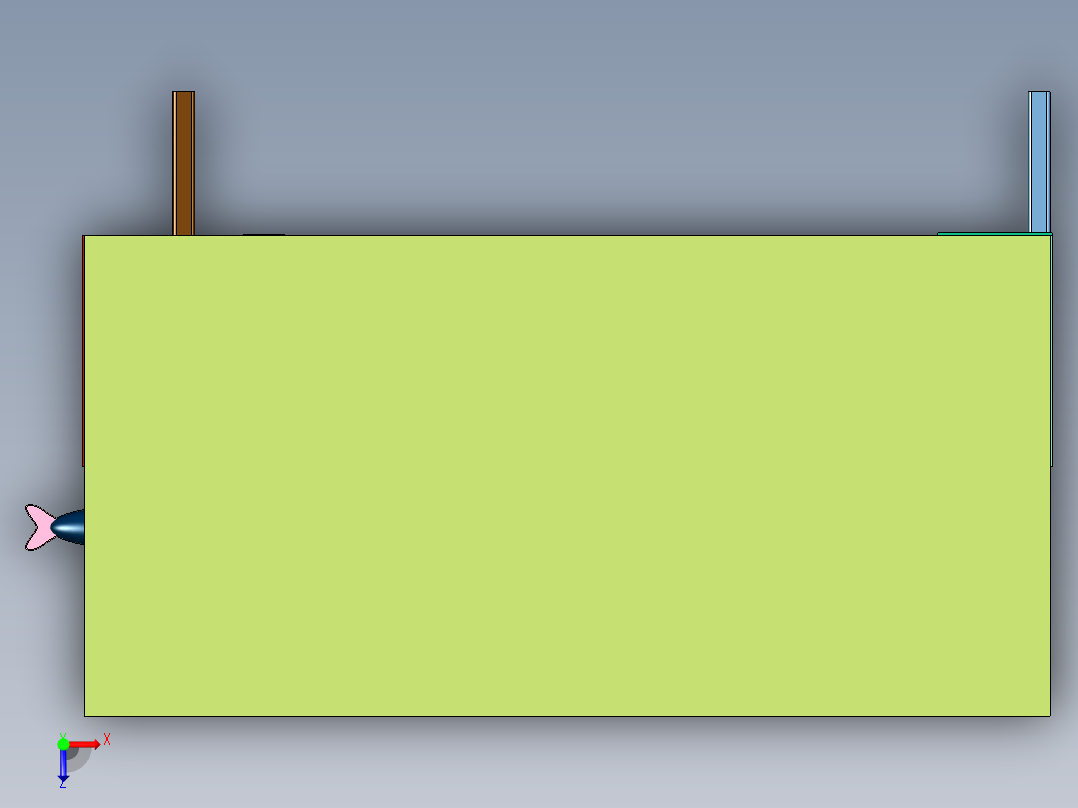 鱼类去鳞开膛一体机俯视图