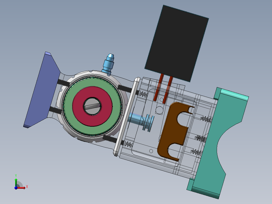 鼎盛气体油嘴组件前视图