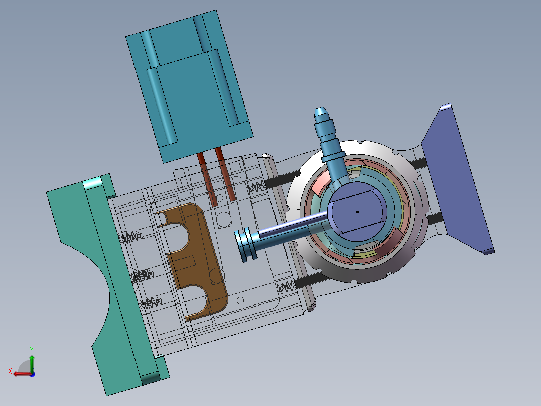 鼎盛气体油嘴组件后视图