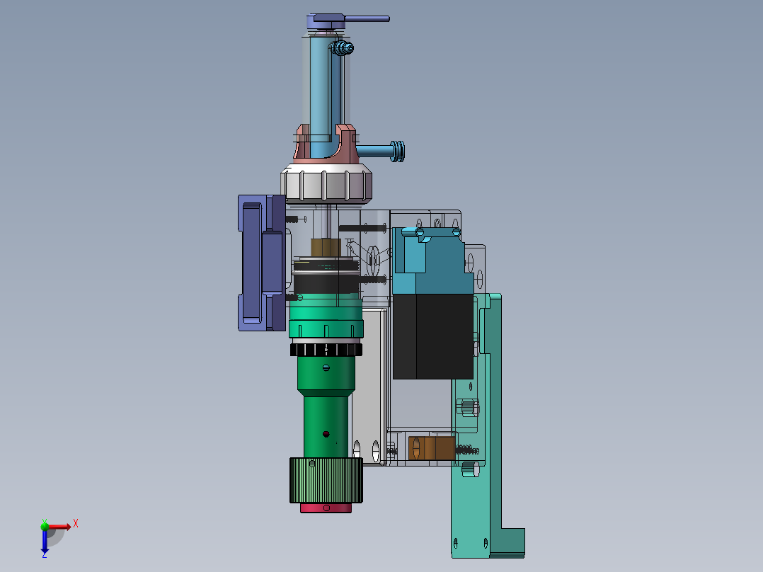 鼎盛气体油嘴组件俯视图