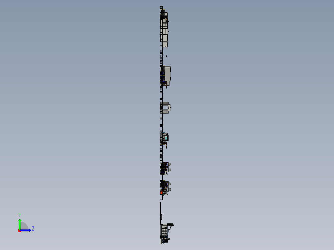 合金车轮生产线左视图