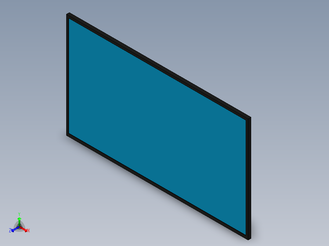 B3004362-电视 42英寸正等轴测图