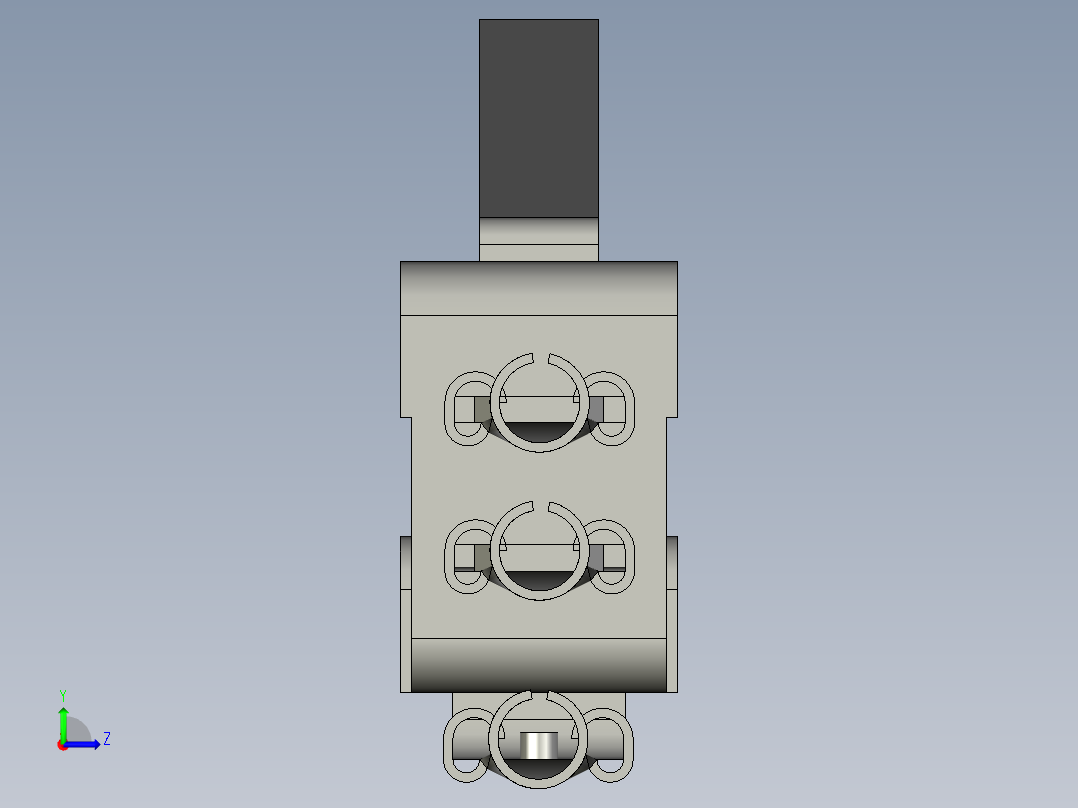 V-153-1C25微动开关左视图