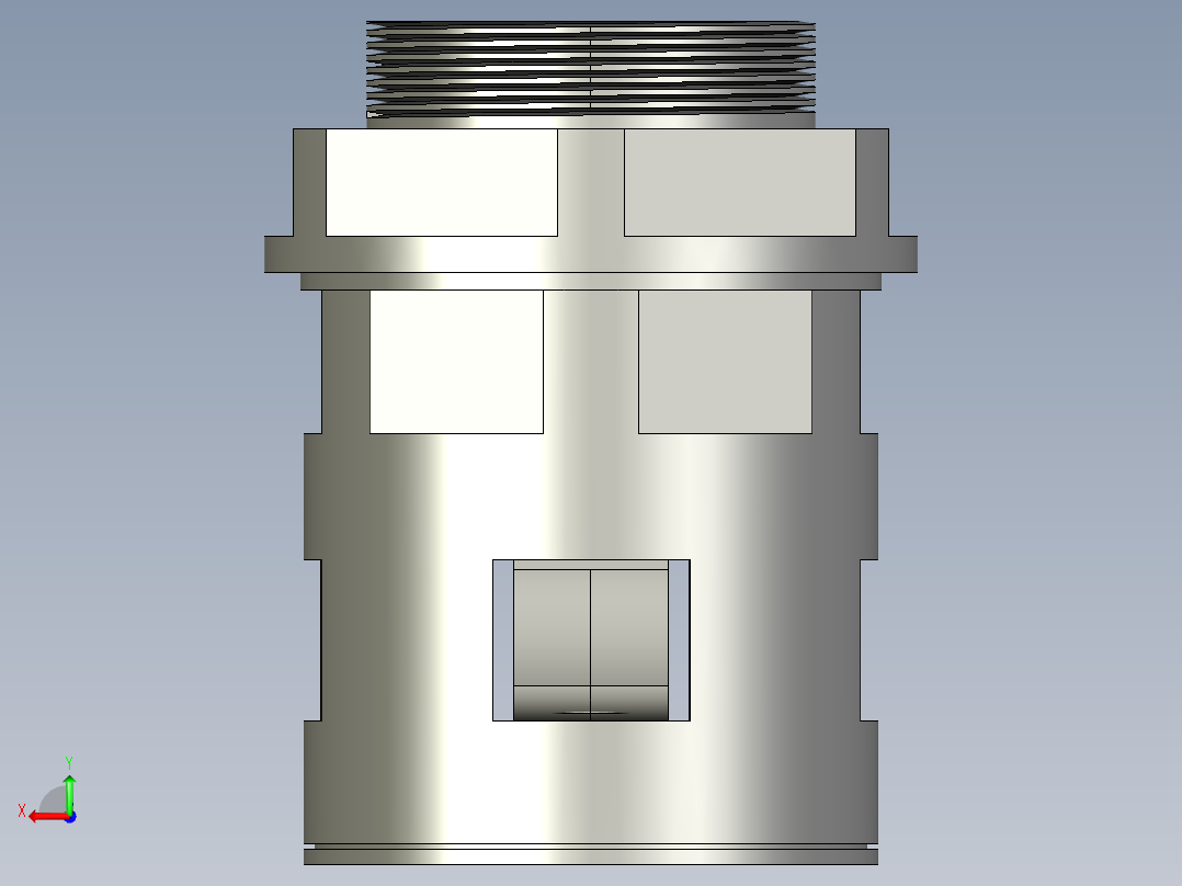 凹凸板快速接头ZIG20-F25-M25怡合达后视图