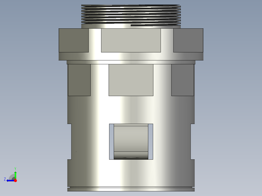凹凸板快速接头ZIG20-F25-M25怡合达右视图