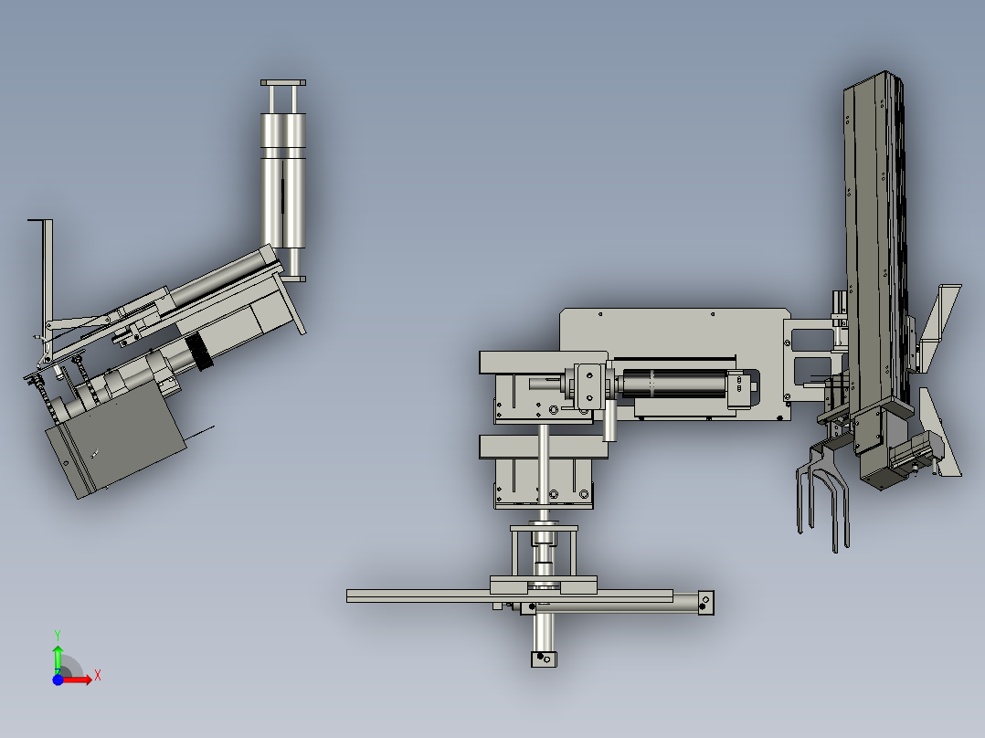 立体口罩收料包装机-1前视图