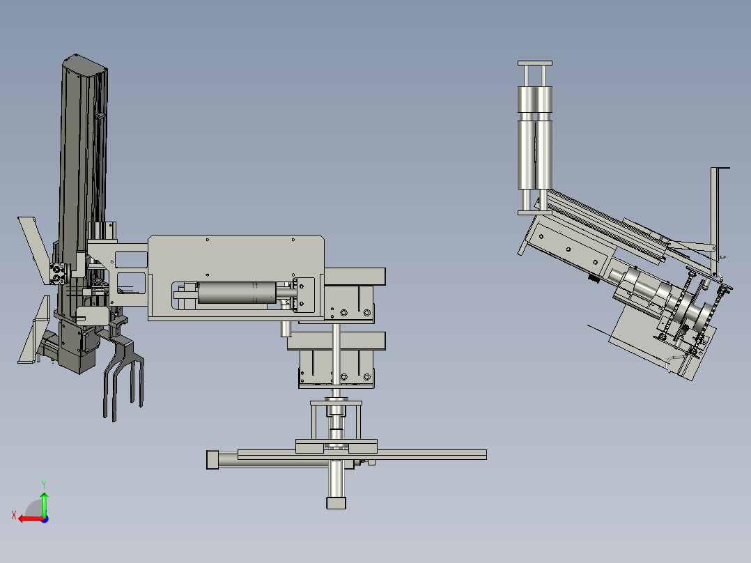 立体口罩收料包装机-1后视图