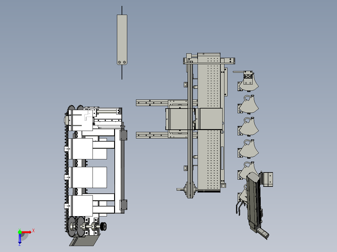 立体口罩收料包装机-1俯视图