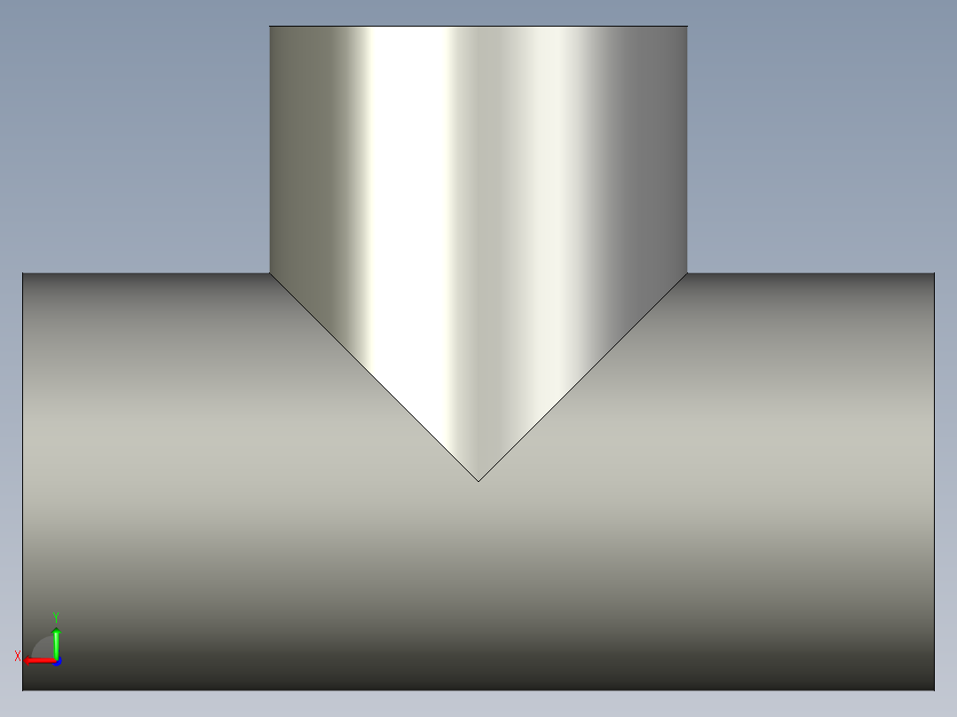 等径三通系列GBT12459-2005TS_I_DN32后视图