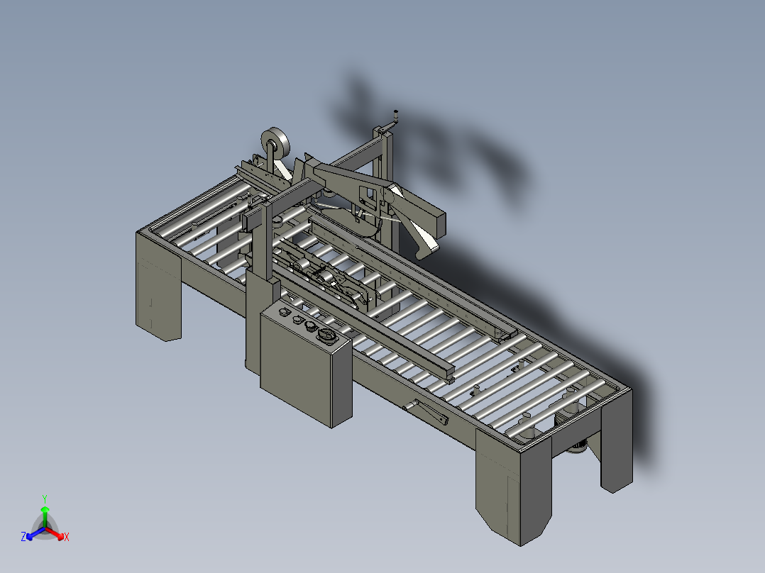 封箱机装配图主视图
