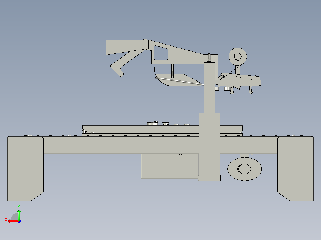 封箱机装配图后视图