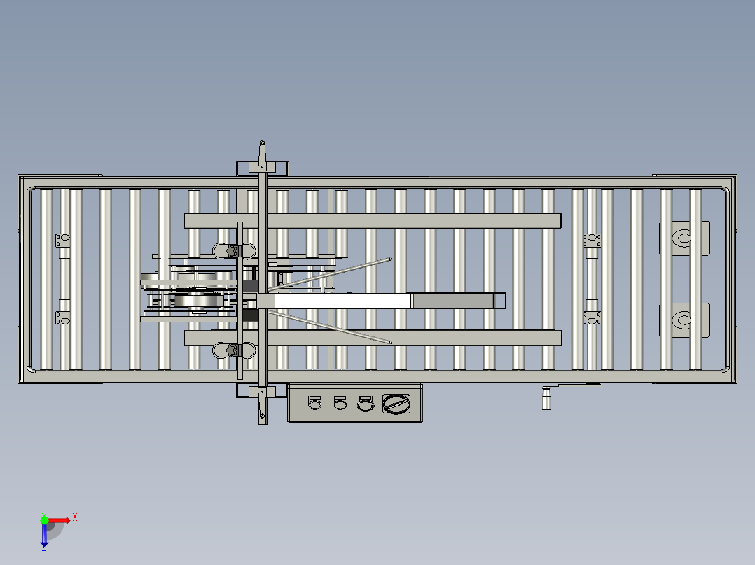 封箱机装配图俯视图
