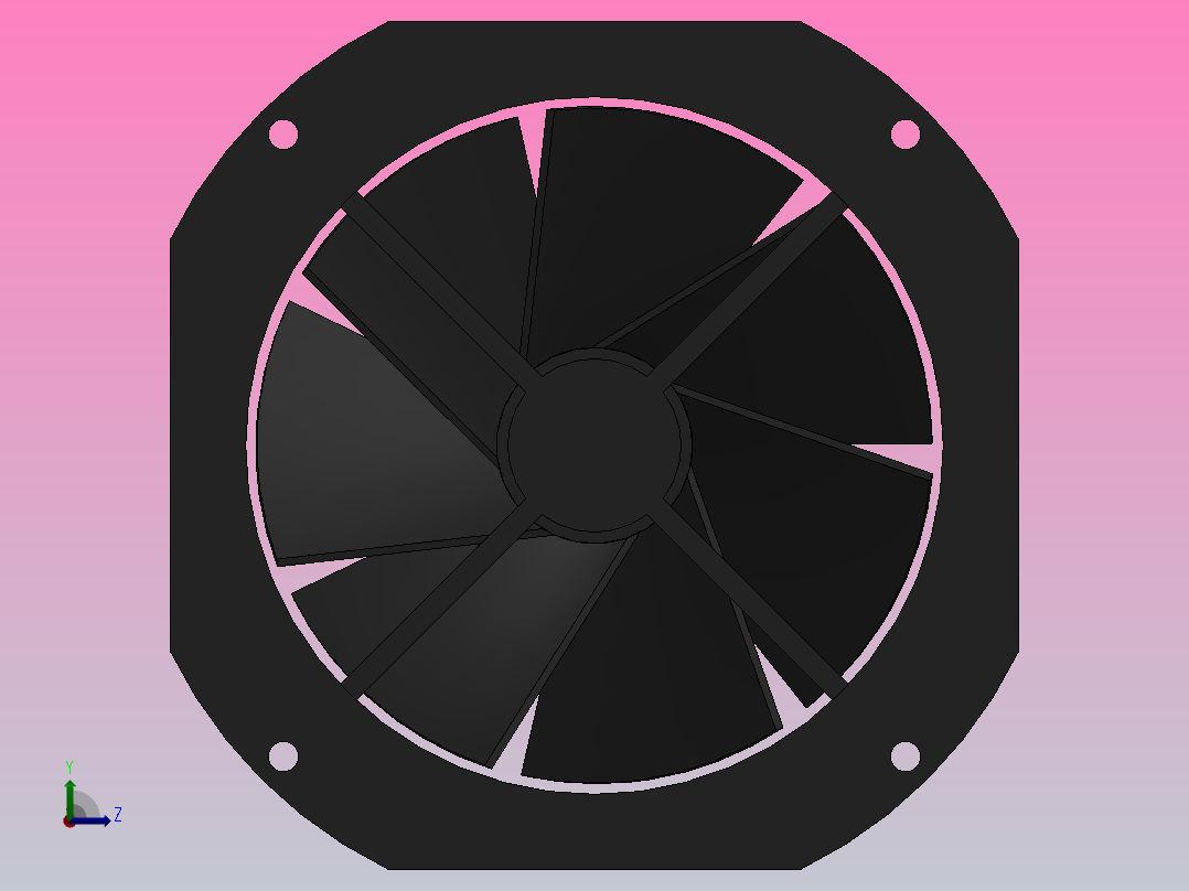 22580FZY-7P轴流风机[200FZY7-S-7P(22580)]左视图