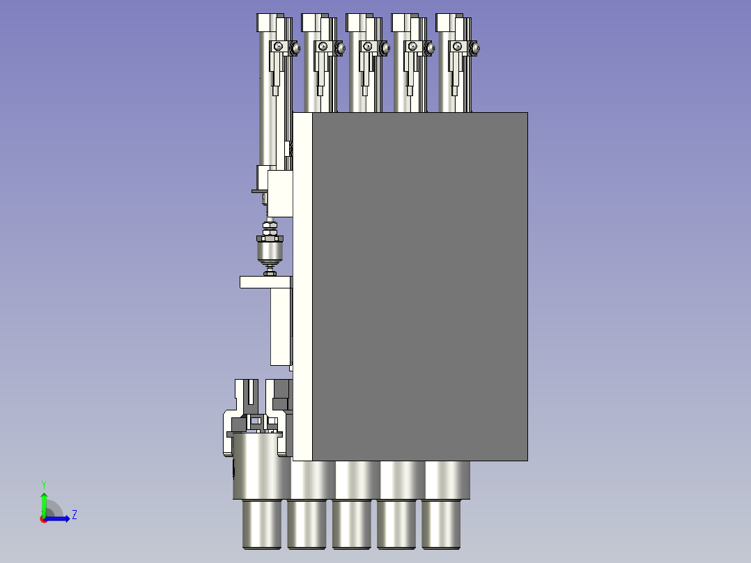 校准-1-组件放料双机台左视图