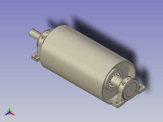 DTII(A)型8063.2传动滚筒正等轴测缩略图