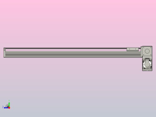 皮带直线轴半封闭可选导轨TPA-HNB-85D-90-L750-RP-Y-P20-N3右视缩略图
