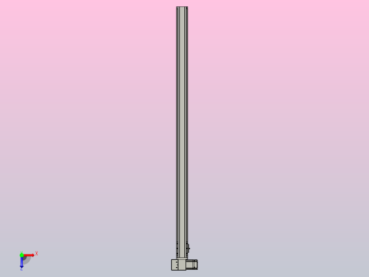 皮带直线轴半封闭可选导轨TPA-HNB-65S-90-L1350-LP-Y-P10-N3俯视缩略图
