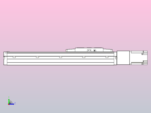 滚珠丝杠直线轴内置导轨TPA-GCR-120-1610C-L250-M-M40-N3左视缩略图