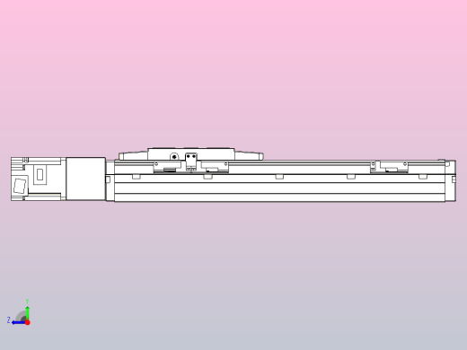 滚珠丝杠直线轴内置导轨TPA-GCR-120-1610C-L250-M-M40-N3右视缩略图
